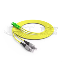 Cordon de brassage fibre optique duplex LC vers FC 3m, options monomode UPC APC et multimode OM1 OM2 OM3 OM4 UPC