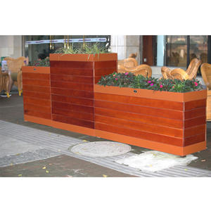 <span class=keywords><strong>Pot</strong></span> de planteur en bois chinois, grand carré et long, rue, jardin en plein air, jardinière - Product Image 6