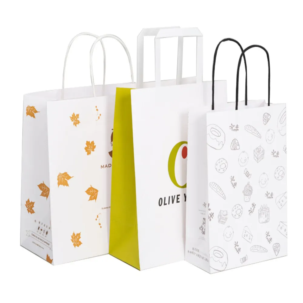 Portable store cosmetics optical customization wholesale clothing store shopping tote art gift paper bags