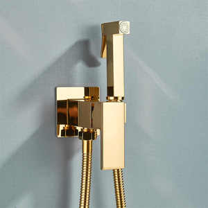 <strong>Modern</strong> Wall Mounted Bathroom Toilet Companion <strong>Spray</strong> Set Space-Saving 304 Stainless Steel Accessories - Product Image 1
