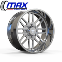 Jantes forgées 30x16 28x16 26x16 30x16 8x6.5 8x165.1 pour Dodge Ram 3500 et Chevy Silverado 3500 Super Single Style Offroad
