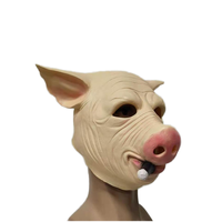 Drôle Cigare Cochon Latex Masque Nouveauté Animal Plein Couvre-chef Animal Masque Costume Masque pour Halloween Mascarade Cosplay
