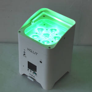 Luce LED Ricaricabile per Matrimoni, Wireless DMX, Alimentata a Batteria, 6in1 RGBWAP 6*18w - Product Image 3