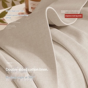 <span class=keywords><strong>Rideau</strong></span> en chanvre tissé double face à occultation totale, écologique, pour lucarne intégrée, fini, pour chambre à coucher, style moderne simple crème, Shaoxing - Product Image 4
