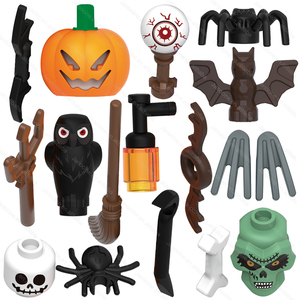 G0185 Halloween Series Little Boy Witch Werewolf Laughing Pumpkin Mini DIY Plastic Building Blocks Figures Toys for Kids - Product Image 1