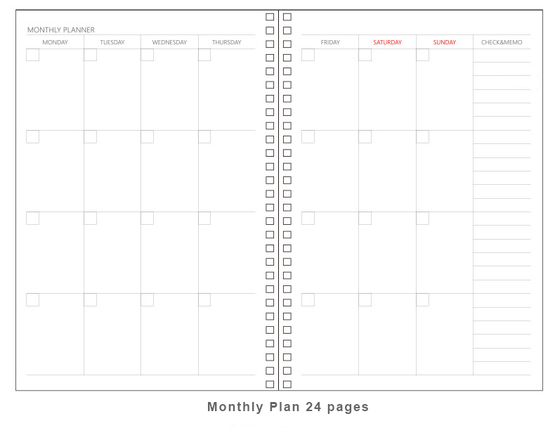 Planificateur mensuel