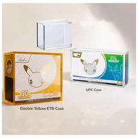 Édition 30e Anniversaire : Boîte de Présentation Moderne et Portable pour Elite Trainer Box avec Couvercles Magnétiques, Résistante aux UV, en Acrylique PT-CG à Bords Polis