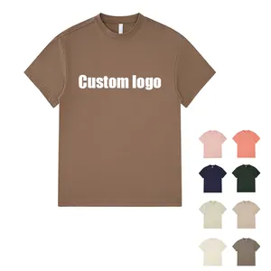 Summer t-shirt men's knitted customizable t-shirt casual embroidery sweatshirt for both men and women multi color option