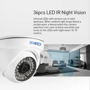 REVODATA 5MP IP Camera Dome IR Night Vision Indoor Security Camera Network CCTV Surveillance P2P I3012-TS