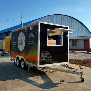 Food Truck Coffee Bar Ice Cream Pizza Truck Mobile Kitchen Burger <b>BBQ</b> Catering Food Trailer Fully Equipped Restaurant - Product Image 2