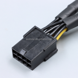 GPU 8-polig bis doppelt 8-polig (6 2) PCIe Power Splitter-Kabel 20cm 18AWG verzinnte Kupfer hülsen verlängerung für die Versorgung mit Grafikkarten-Netzteilen - Product Image 4