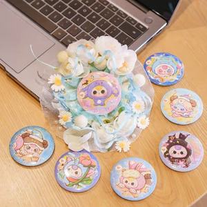 Karikatür Anime Renkli Kör Kutu Rozet Düğme İğneleri Tombul ve Sevimli Kör Kutu Koleksiyon Eşyası Ev Dekoru / Masaüstü Süsü - Product Image 3