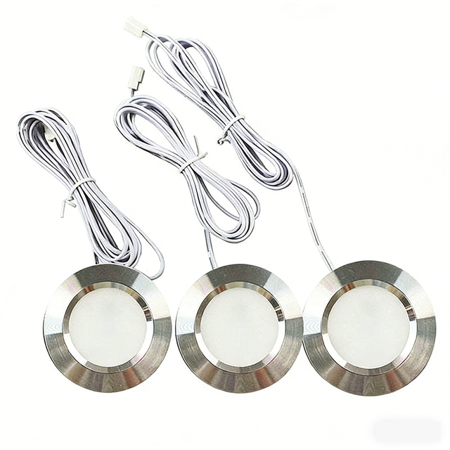 Led Round Kitchen Light Cabinet 3w Round Led Puck Lights for for Furniture Lighting