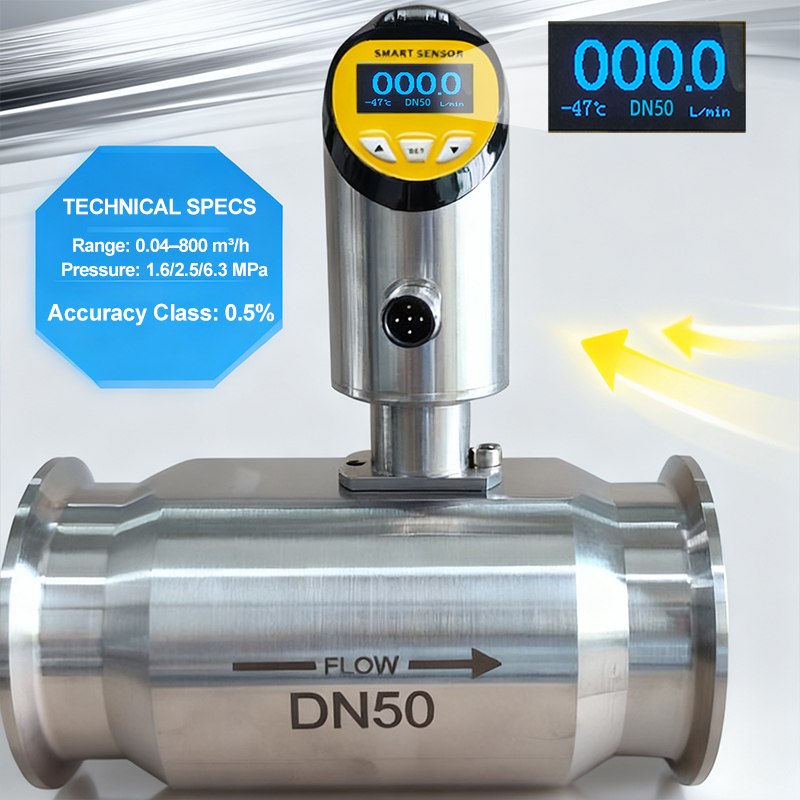 High Precision Oil Water Turbine Flowmeter
