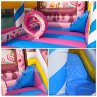Bonbons château sautant château rebondissant gonflable extérieur Commercial maison de rebond Combo château sautant pour les enfants fête