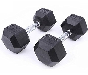Inexpensive Hex Dumbbell <strong>Set</strong> Custom Logo Rubber-coated Gym Fitness Equipment For Home Use And Exercise - Product Image 1