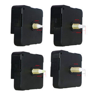 Movimiento de reloj de barrido Diy Wall InS-style Piezas de reloj de pared, manecillas de aluminio de metal ultracortas, movimiento de reloj de cuarzo - Product Image 4