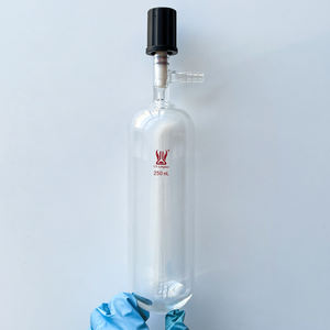 Fiaschetta Schlenk in Vetro Borosilicato a Parete Spessa 0-4mm/0-8mm, Tubo di Stoccaggio <span class=keywords><strong>con</strong></span> Valvola per Alto Vuoto, Fiaschette per Attrezzature da Laboratorio - Product Image 3