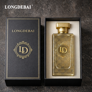 Botella de Perfume Rectangular de Vidrio Transparente de Lujo al por Mayor, Vacía, con Tapa Plateada y Atomizador, Cuadrada, 30ML 50ML 80ml 100ML - Product Image 3