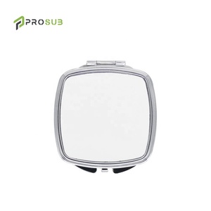 Prosub Wholesale Diy <strong>Design</strong> Sublimation Blank Make up <strong>Compact</strong> <strong>Mirror</strong> Sublimation Square Round Metal Cosmetic Pocket <strong>Mirror</strong> - Product Image 2