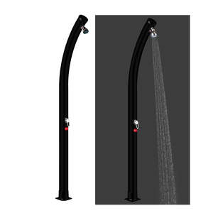 KR Integral Black 40L Bend Body Fácil de instalar <span class=keywords><strong>Ducha</strong></span> <span class=keywords><strong>solar</strong></span> al aire libre para patio trasero Jardín Piscina - Product Image 2