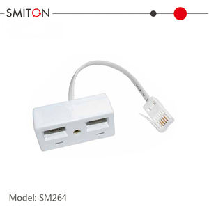 Cavo Splitter da Connettore 6P4C a 2 Prese Femmina <span class=keywords><strong>RJ11</strong></span> per Telefono UK BT - Product Image 2