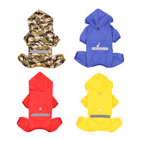 XS-XXL personnalisé mode 100% polyester imperméable chien manteau de pluie veste à capuche Slicker Poncho imperméable avec capuche