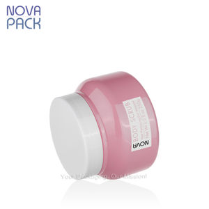 Pots d'<span class=keywords><strong>argile</strong></span> pour cire d'épaule ronde de 250ml PET PCR contenant de lotion pour gommage au beurre de corps pots en plastique <span class=keywords><strong>rose</strong></span> de 8oz avec couvercles blancs - Product Image 5