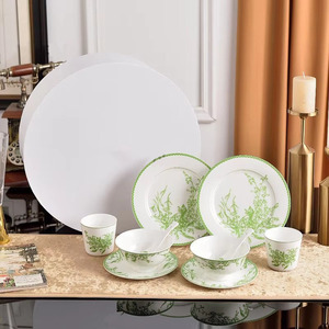 Dinner Sets <b>Dinnerware</b> Sets Kitchen Accessories Exquisite Ceramic 10 Piece Set Porcelain Luxury Europe Good Selling for Family - Product Image 1