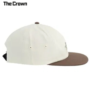 Casquette structurée à 6 panneaux avec logo personnalisé, bord plat, vente en gros, bicolore, broderie plate, crème et marron, fabricant - Product Image 4