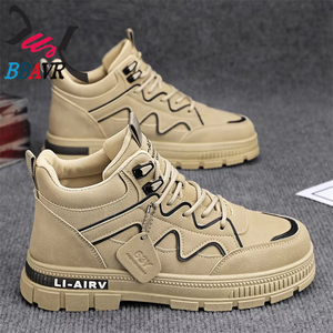 Botas nuevas para hombre con suela gruesa, informales, para montañismo, trabajo al aire libre - Product Image 2
