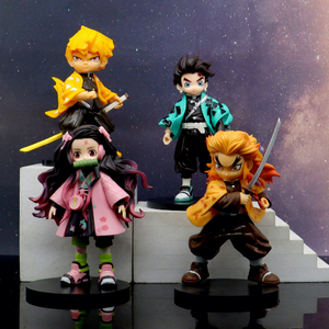 HESPER 16CM Kamado Nezuko Tanjirou Kyoujurou Agatsuma Zenitsu Versión Infantil Q Figura de Anime de PVC de <span class=keywords><strong>Demon</strong></span> <span class=keywords><strong>Slayer</strong></span> - Product Image 1