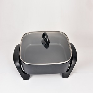 Aining Electric Grill Pan Maifan Stone Non-Stick Korean Style Multifunctional BBQ Fish Grill Hot Pot Smokeless 4L - Product Image 5