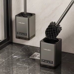 Youoin – porte-brosse de toilette mural rectangulaire, durable, facile à nettoyer, pour le nettoyage des toilettes de salle de bain - Product Image 1