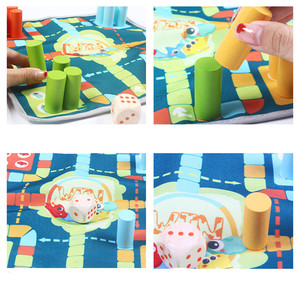 Tour de <span class=keywords><strong>Pizza</strong></span> en bois empilée pour enfants, jouet éducatif Montessori, de société Interactive, grand équilibre, Parent-enfant, apprentissage précoce - Product Image 2