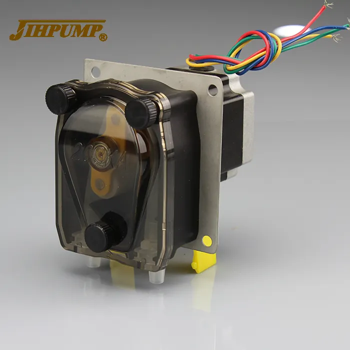 JIHPUMP 24v OEM الغذاء الصف السائل الجرعات المشروبات فول الصويا الحليب البيع ماكينة حشو الصناعية عالية تدفق مضخة تمعجية