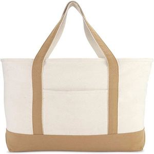 Customization logo Wholesale Reusable Ladies <b>Large</b> Capacity Eco Heavy <b>Canvas</b> Tote <b>Bag</b> with Handle Extend to the Bottom - Product Image 1