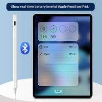 Stylet capacitif Wisoneng compatible avec le crayon, recharge magnétique, en plastique, pour iPad, dessin sur écran tactile, 10 heures d'autonomie