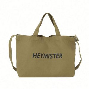 Bolsa de Lona Promocional al por Mayor, Bolsa de Mensajero Grande, Bolsa de Lona de Algodón Personalizada con Logotipo - Product Image 1