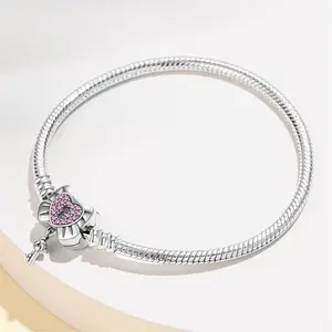 Private Labels Pulseira Silver 925 Jewellery Gelang Gelang Sterling Silver 925 Jewellery Silver Bracelet 925 Sterling Bangles