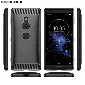 Coque de téléphone portable en TPU, étui souple résistant aux chocs en Fiber de carbone pour <span class=keywords><strong>Sony</strong></span> Xperia XZ2 - Product Image 4