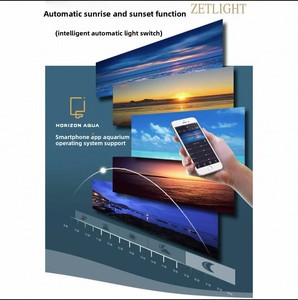 Lampe d'aquarium moderne en plastique JSD UFO, spectre complet, contrôle intelligent par application, indice de réflexion des couleurs élevé (RA), pour plantes aquatiques et coraux, pour aquarium d'eau douce. - Product Image 5