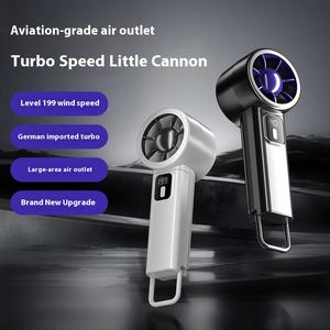 Ventilateur portable mini USB rechargeable silencieux et écologique avec moteur sans balais, <span class=keywords><strong>crochet</strong></span>, cadeau d'entreprise personnalisé en plastique - Product Image 3