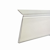 Haute qualité économique doux rigide coextrusion PVC étiquette de prix porte-étiquette prix porte-carte bande de données en plastique pour gondole