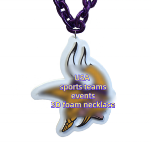 Collana con Logo delle 32 Squadre Sportive USA, Catena Grande 3D in Schiuma EVA, Gioielli alla Moda, AFC Los Angeles Chargers - Product Image 6