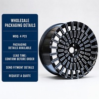 Jantes en aluminium forgé de 22 pouces pour ZEEKR 9X/ZEEKR 7X/Lynk Peugeot 5x108, jantes en alliage 5 trous, jantes en alliage personnalisées, moyeu de roue OEM, noir