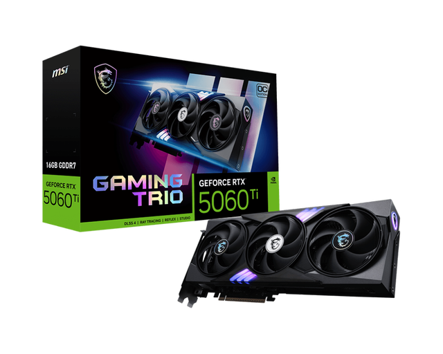Best Price GeForce RTX5060Ti 16G GAMING TRIO OC Gaming Graphics Card 16GB GDDR7 128-bit 28 Gbps