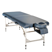 Mt Vigor-Ulco Table de massage portable pliable en alliage d'aluminium Pieds réglables en hauteur pour les traitements faciaux SPA Thérapie