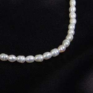 Perlas de Agua Dulce Xiaomi al por Mayor de 2.5-3mm, Forma de Botón, Blancas, Cuentas Sueltas para Hacer Collares y Pulseras, Material Hecho a Mano - Product Image 3