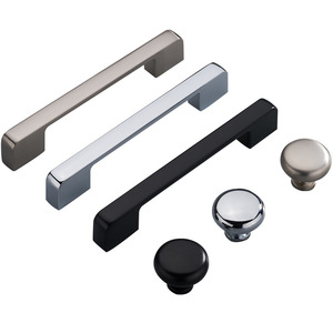 Customized <strong>Black</strong> Gold Cabinet <strong>Doors</strong> Drawer Handles Modern Zinc Alloy Bedroom Wardrobe <strong>Door</strong> Pulls Kitchen Exterior Outdoor - Product Image 1